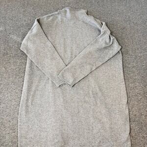 J. Jill Womens XL Grey Heather Mock Neck Long Sleeve Knit Sweater Dress NWT